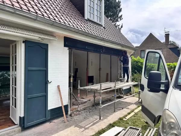 Installation d'une baie vitrée coulissante à Bruay-la-Buissière, Arras, CHM Menuiserie