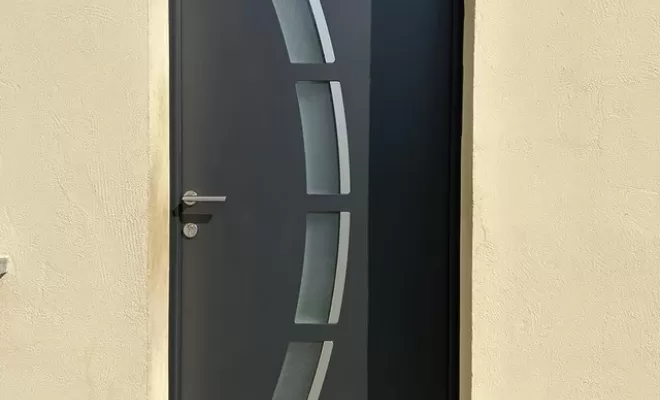 Porte d'entrée, Arras, CHM Menuiserie