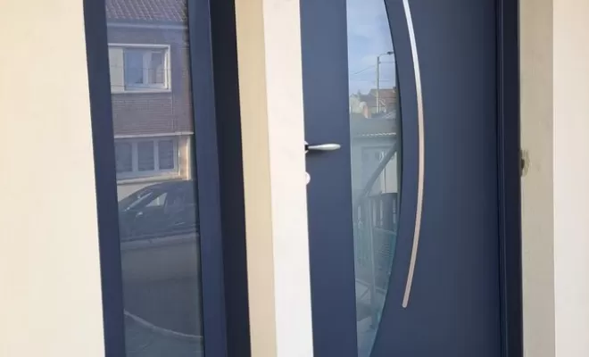 Porte d'entrée, Arras, CHM Menuiserie