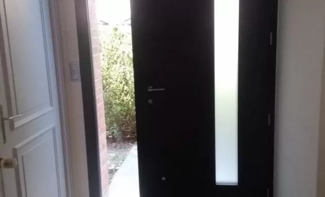 Porte d'entrée, Arras, CHM Menuiserie