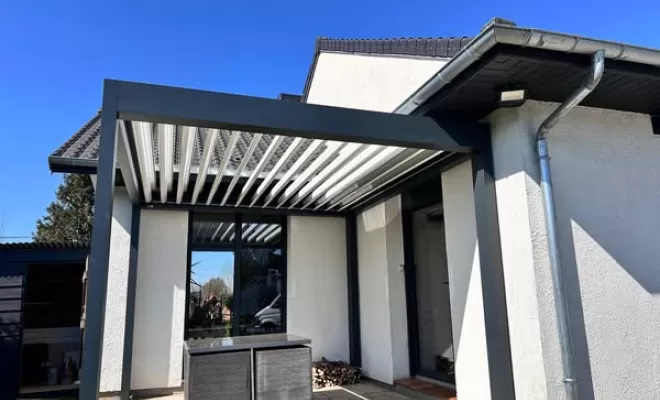 Pose et installation d’une pergola bioclimatique à Arras, Arras, CHM Menuiserie